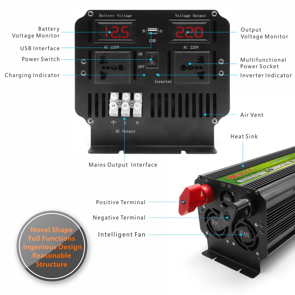 BELTTT 5000W modified sine wave inverter